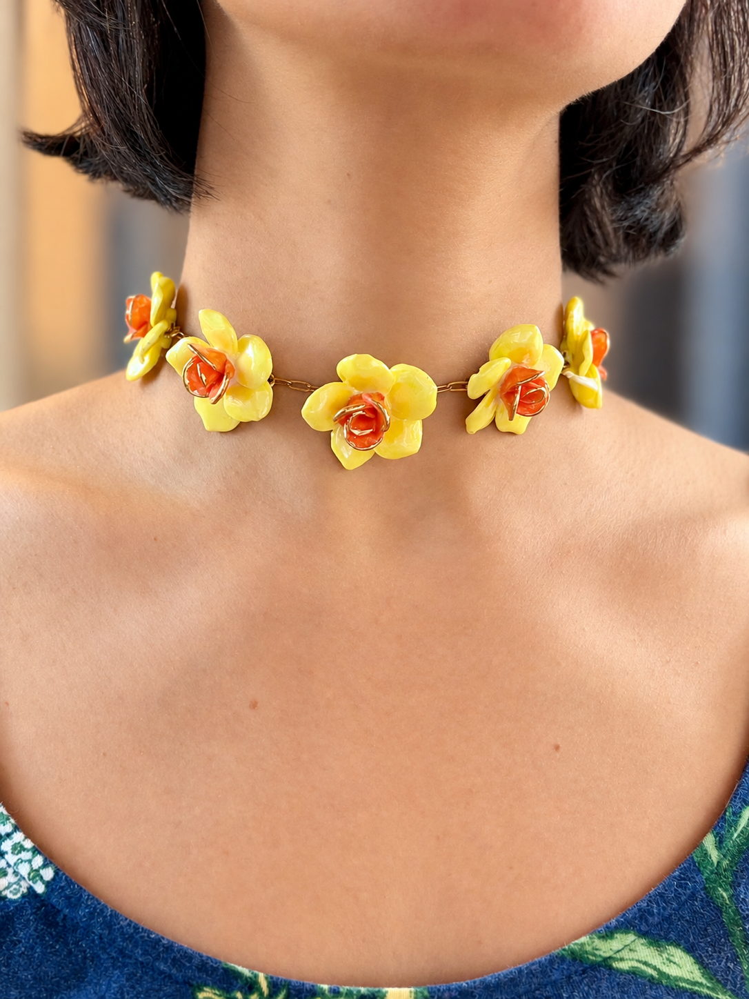 Meena Handmade Porcelain Necklace