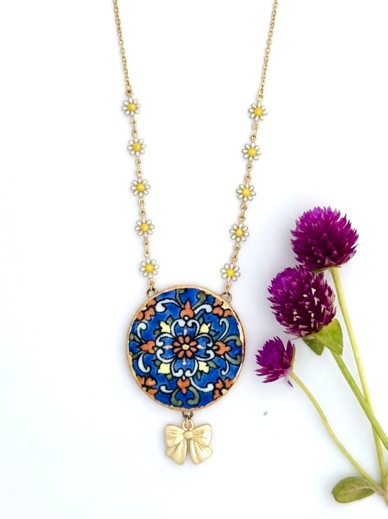 Isha Handmade Porcelain Necklace