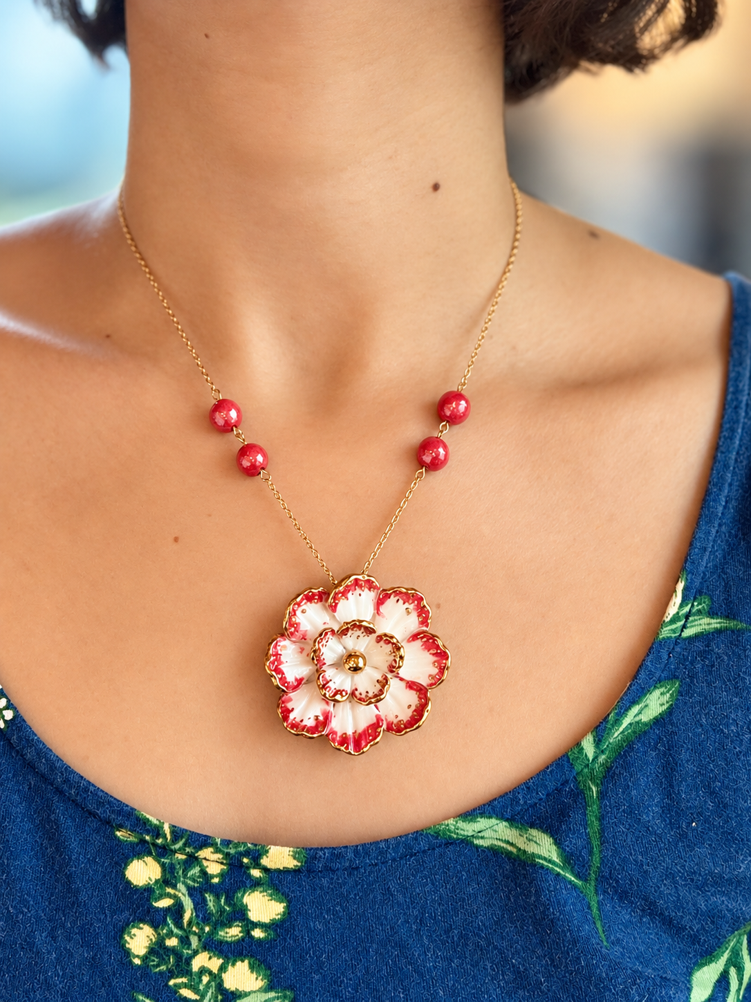 Veda Handmade Porcelain Necklace