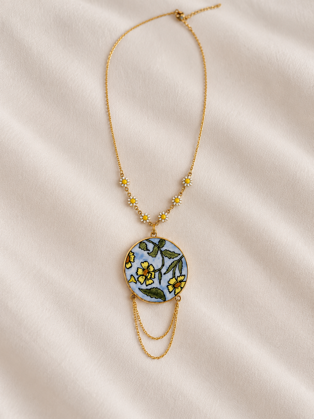 Leela Handmade Porcelain Necklace