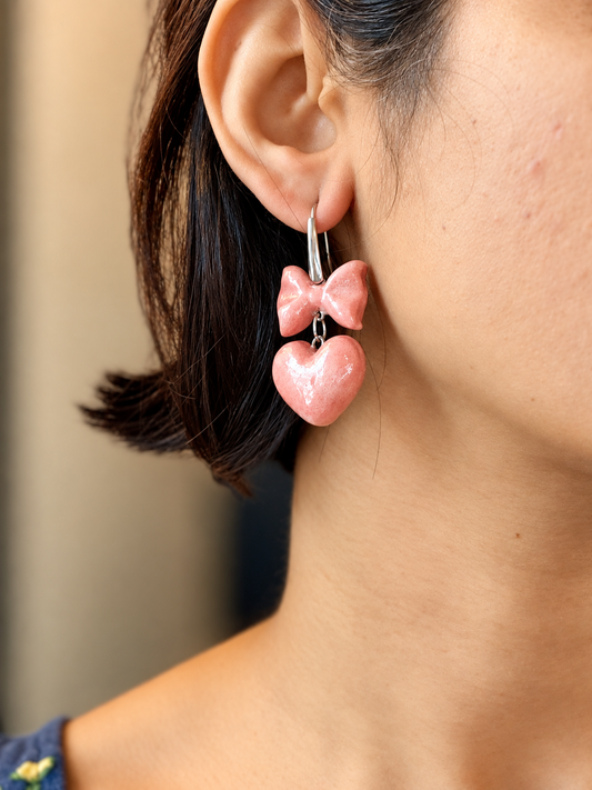 Pari Iridescent Handmade Porcelain Earrings