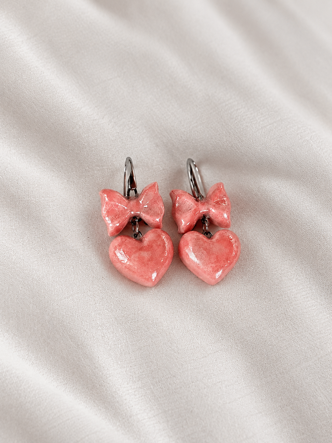 Pari Iridescent Handmade Porcelain Earrings