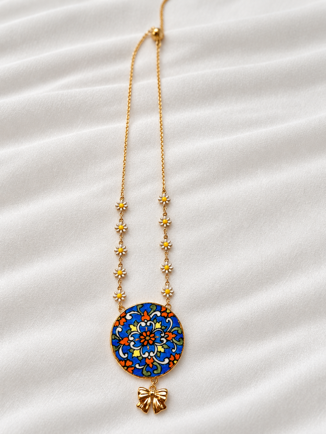 Isha Handmade Porcelain Necklace