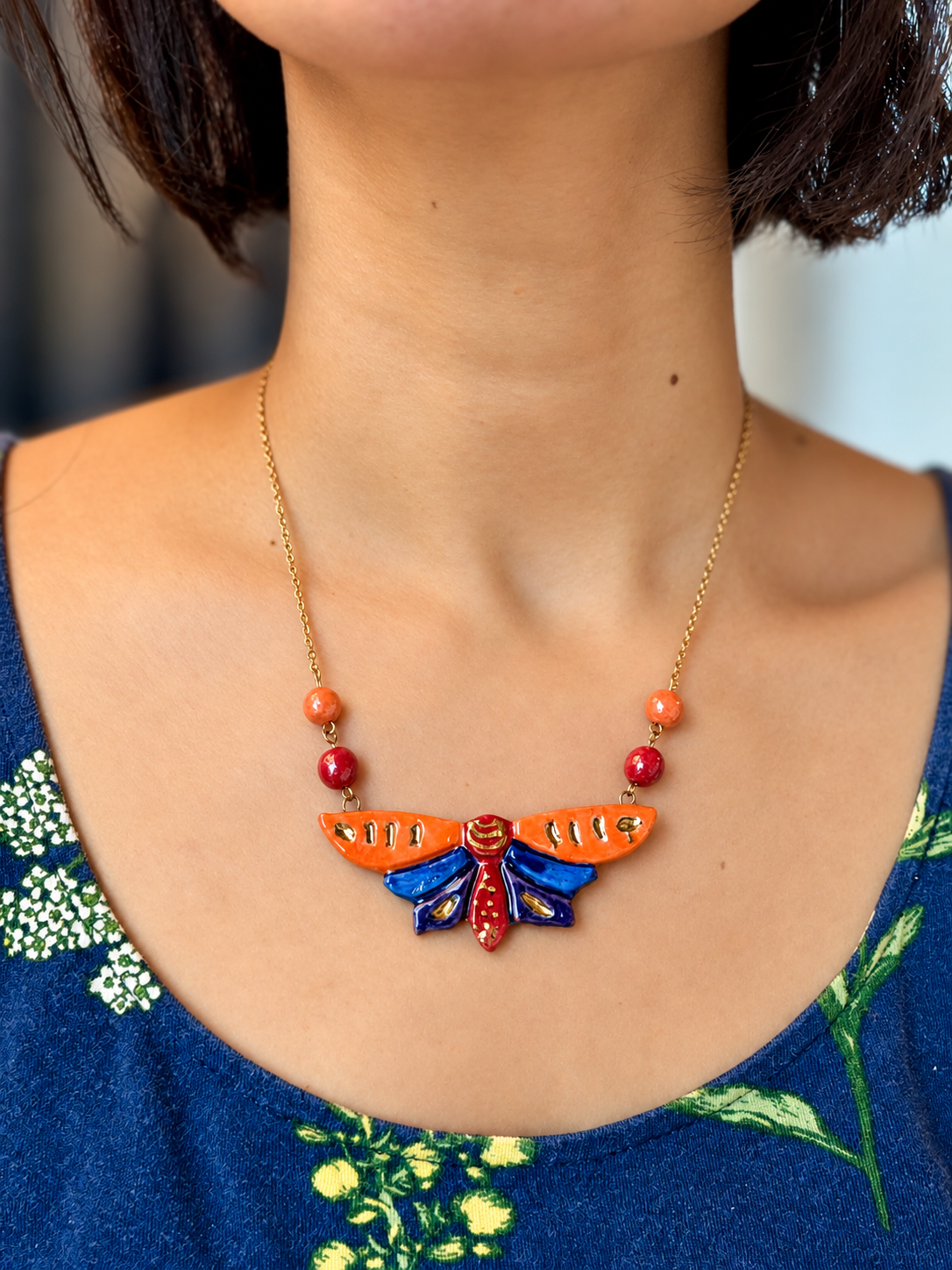 Tanvi Handmade Porcelain Necklace