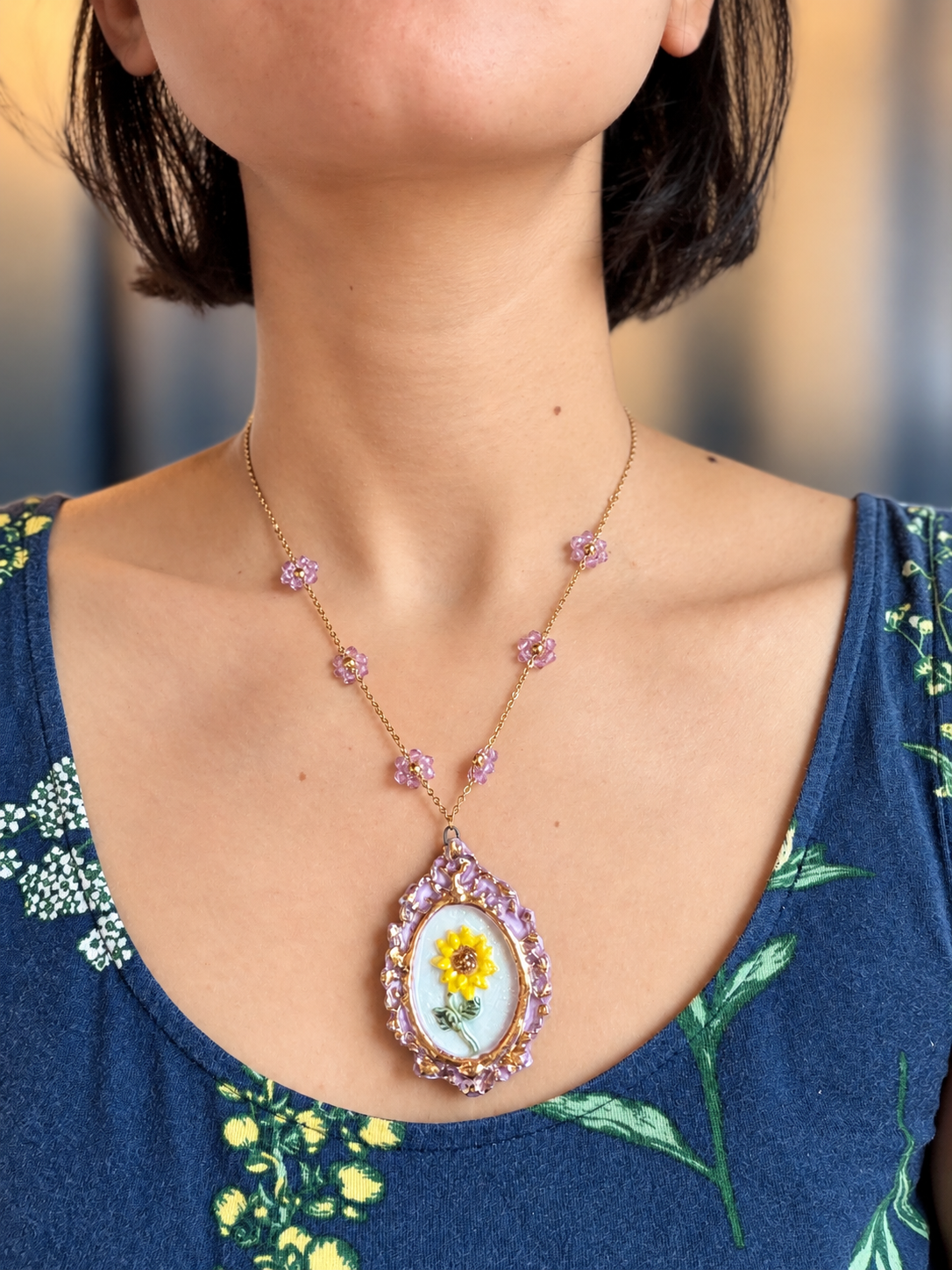 Kavya Handmade Porcelain Necklace