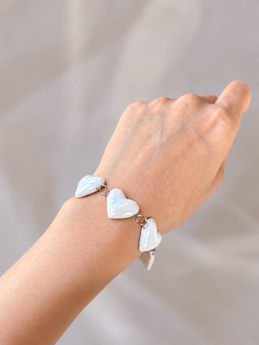 Manya Iridescent Handmade Porcelain Bracelet