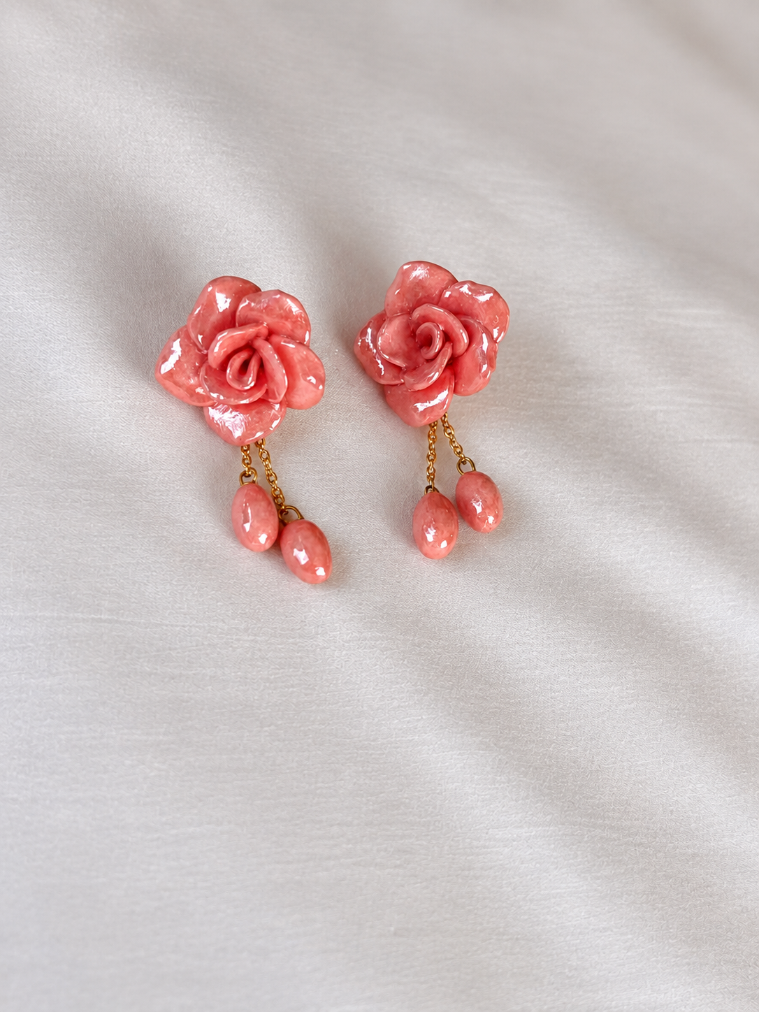 Kiran Iridescent Handmade Porcelain Earrings