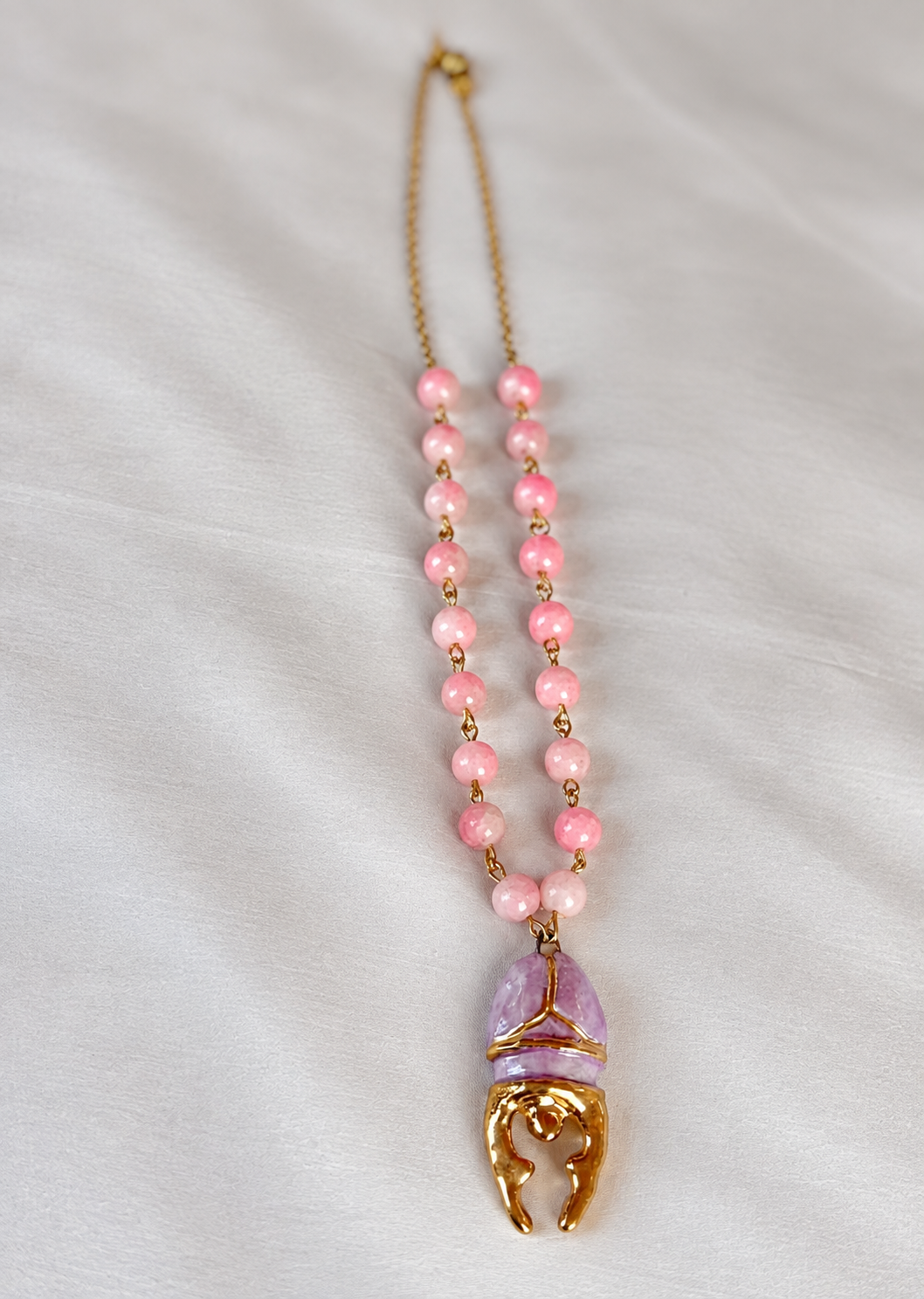Sona Iridescent Handmade Porcelain Necklace