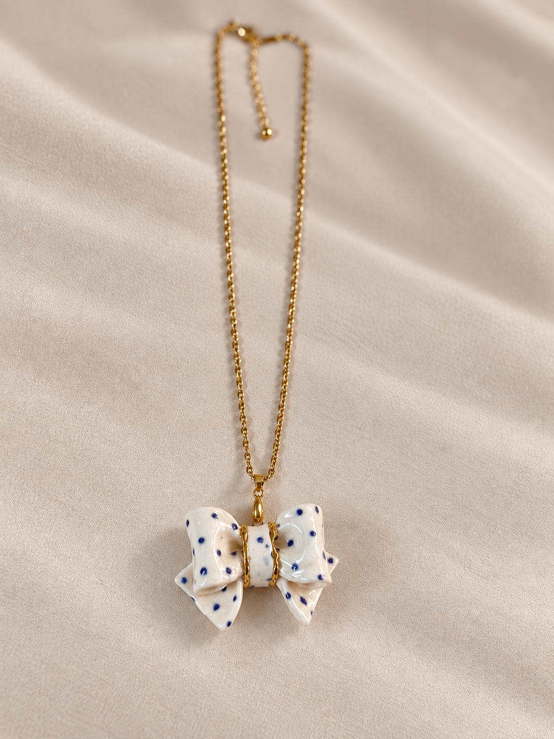 Rani Iridescent Handmade Porcelain Necklace