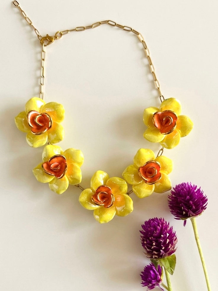 Meena Handmade Porcelain Necklace