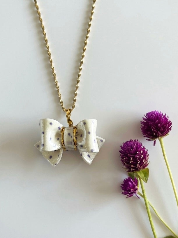 Rani Iridescent Handmade Porcelain Necklace
