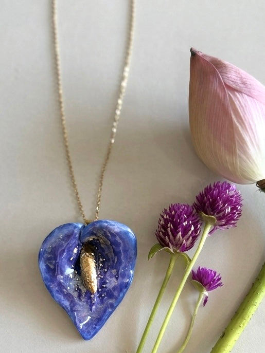 Naina Iridescent Handmade Porcelain Necklace
