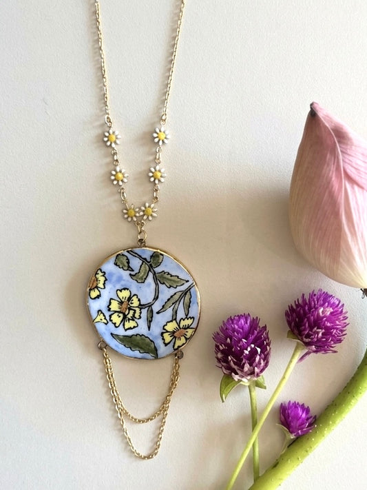 Leela Handmade Porcelain Necklace